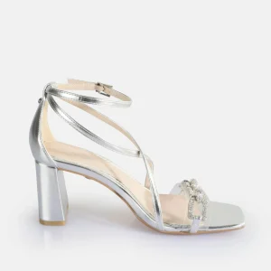 Women BUFFALO Occasion Shoes^April Glam Heeled Sandals Vegan