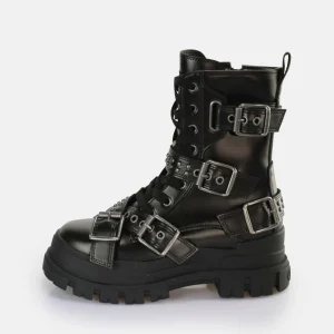 Women BUFFALO Vegan Shoes^Aspha Buckle Mid Ankle Boot Vegan