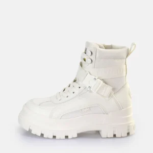 Women BUFFALO Vegan Shoes^Aspha Com1 Laceup Mid Ankle Boot Vegan