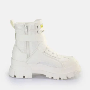 Women BUFFALO Vegan Shoes^Aspha Com1 Laceup Mid Ankle Boot Vegan