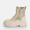 Women BUFFALO Ankle Boots^Aspha Com2 Laceup Mid Ankle-Boot Vegan