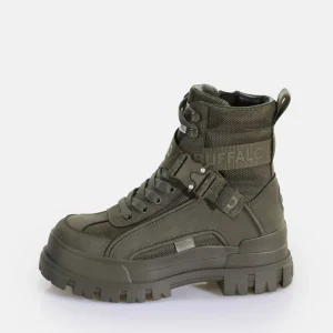 Women BUFFALO Ankle Boots^Aspha Com1 Laceup Mid Men'S Vegan Ankle Boot
