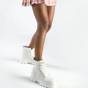 Women BUFFALO Ankle Boots^Aspha Lace Up Hi Ankle-Boots Vegan
