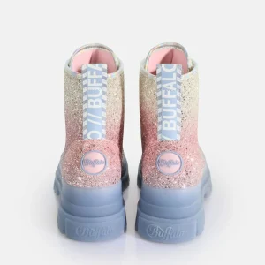 Women BUFFALO Ankle Boots^Aspha Laceup Hi Ankle Boot Vegan