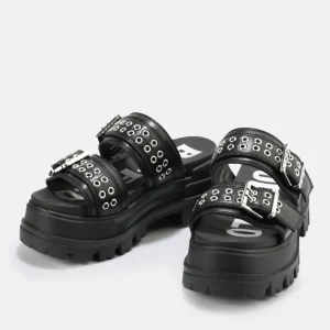 Women BUFFALO Vegan Shoes^Aspha Loop Platform Sandals Vegan