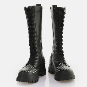 Women BUFFALO Vegan Shoes^Aspha On Pin Laceup Hi Boot Vegan
