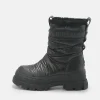 Women BUFFALO Ankle Boots^Aspha Quilt Bootie Flat Vegan