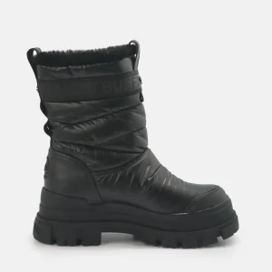 Women BUFFALO Ankle Boots^Aspha Quilt Bootie Flat Vegan