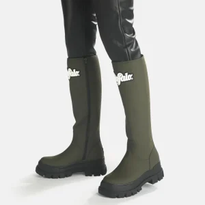 Women BUFFALO Vegan Shoes^Aspha Rain Hi Boot Flat Vegan