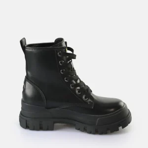 Women BUFFALO Ankle Boots^Aspha Rld Buttons Ankle Boot Vegan