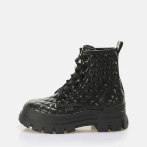 Women BUFFALO Ankle Boots^Aspha Rld Laceup Mid Ankle-Boot Vegan
