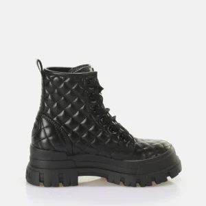 Women BUFFALO Ankle Boots^Aspha Rld Laceup Mid Ankle-Boot Vegan
