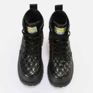 Women BUFFALO Ankle Boots^Aspha Rld Laceup Mid Ankle-Boot Vegan