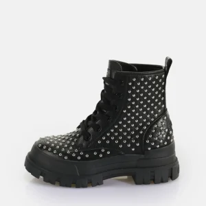 Women BUFFALO Ankle Boots^Aspha Rld Pin Laceup Mid Ankle-Boot Vegan
