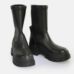 Women BUFFALO Ankle Boots^Aspha Sockboot Mid Ankle-Boot Vegan