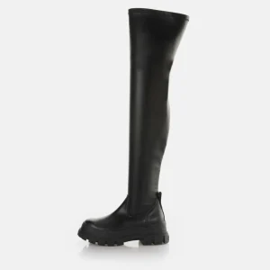 Women BUFFALO Vegan Shoes^Aspha Stretch Overknee Ankle-Boot Vegan