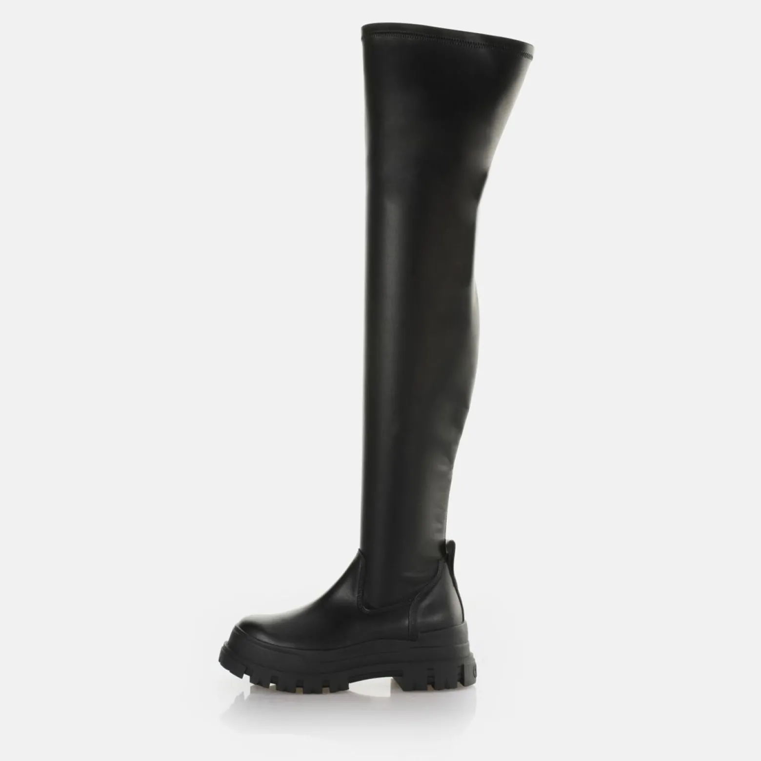 aspha_stretch_overknee_ankleboot_vegan_0.webp Women BUFFALO Vegan Shoes^Aspha Stretch Overknee Ankle-Boot Vegan