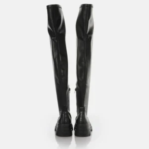 Women BUFFALO Vegan Shoes^Aspha Stretch Overknee Ankle-Boot Vegan