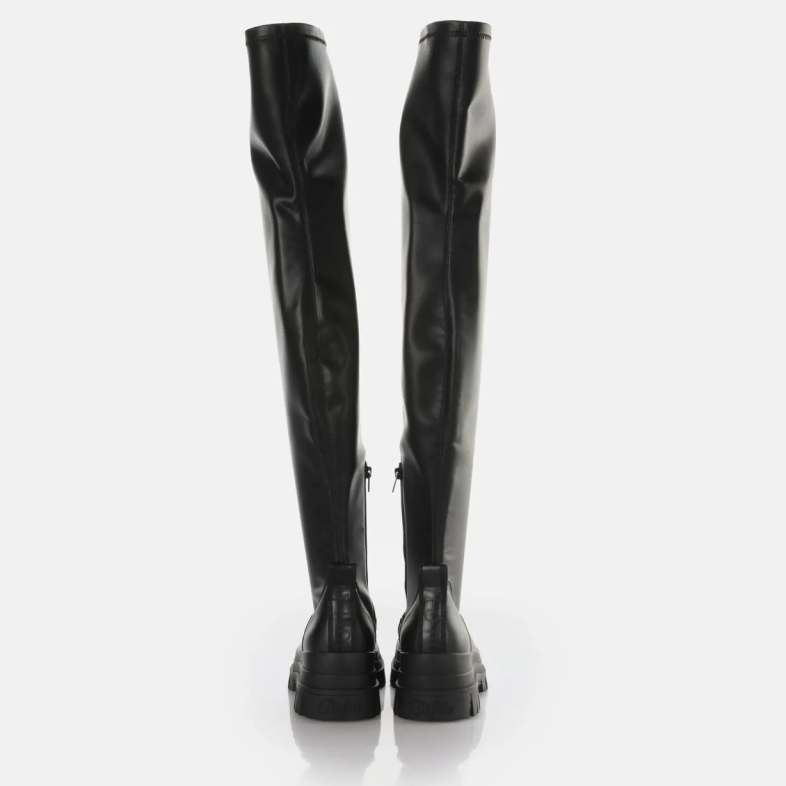 aspha_stretch_overknee_ankleboot_vegan_2.webp Women BUFFALO Vegan Shoes^Aspha Stretch Overknee Ankle-Boot Vegan