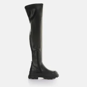 Women BUFFALO Vegan Shoes^Aspha Stretch Overknee Ankle-Boot Vegan