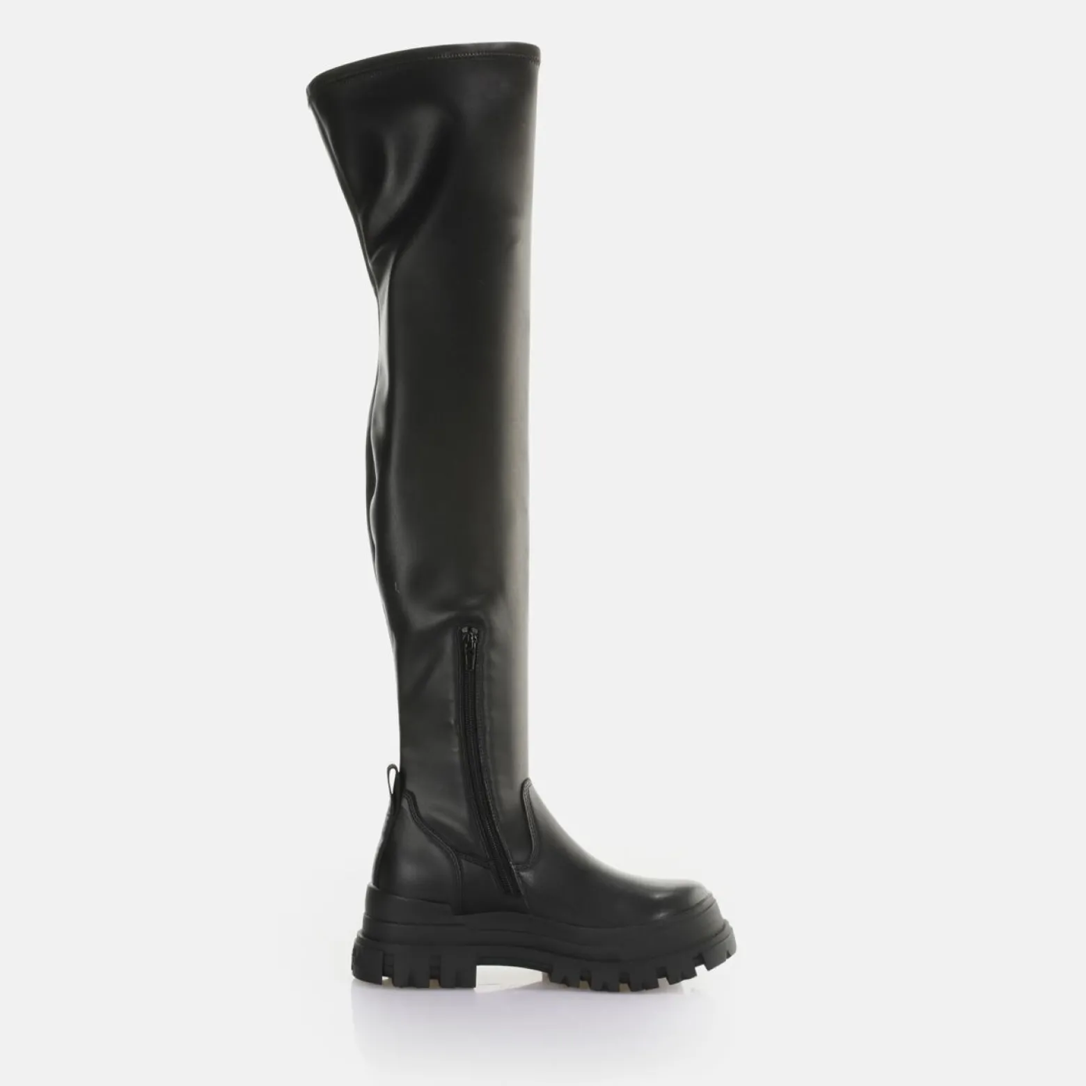 aspha_stretch_overknee_ankleboot_vegan_4.webp Women BUFFALO Vegan Shoes^Aspha Stretch Overknee Ankle-Boot Vegan