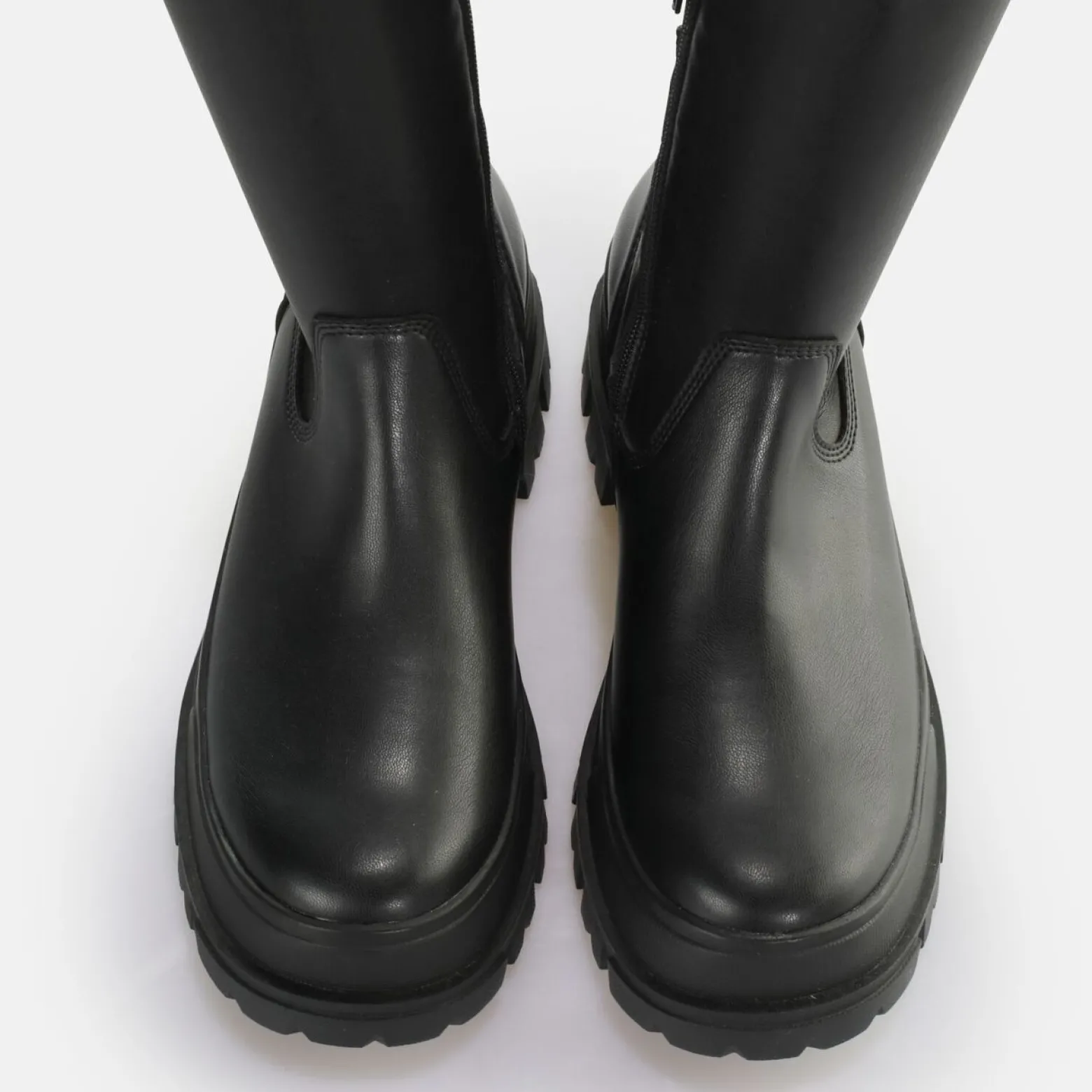 aspha_stretch_overknee_ankleboot_vegan_5.webp Women BUFFALO Vegan Shoes^Aspha Stretch Overknee Ankle-Boot Vegan