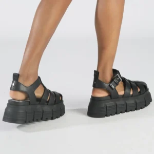 Women BUFFALO Vegan Shoes^Ava Fisher Platform Sandals Vegan