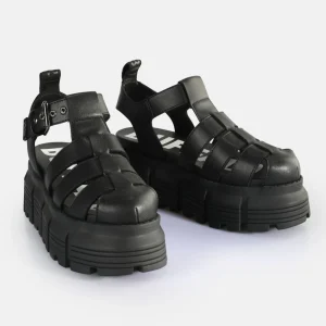 Women BUFFALO Vegan Shoes^Ava Fisher Platform Sandals Vegan