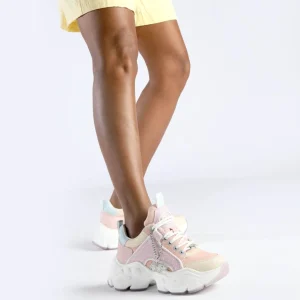 Women BUFFALO Vegan Shoes^Binary Glam Sneakers Low Vegan