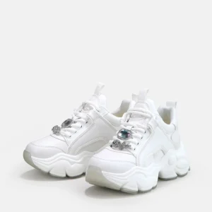Women BUFFALO Vegan Shoes^Binary Ice Trainer Low Vegan