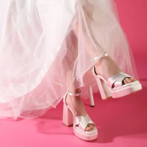 Women BUFFALO Bridal Shoes^Bonny Cross Heeled Sandals
