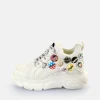 Women BUFFALO Vegan Shoes^Cld Corin Button Sneakers Low Vegan