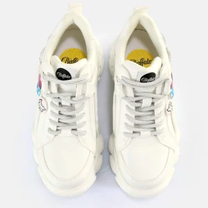 Women BUFFALO Vegan Shoes^Cld Corin Button Sneakers Low Vegan