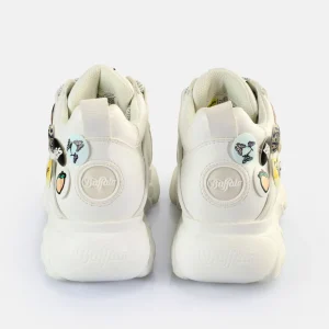 Women BUFFALO Vegan Shoes^Cld Corin Button Sneakers Low Vegan