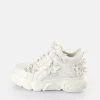 Women BUFFALO Bridal Shoes^Cld Corin Dove Sneakers Low Vegan