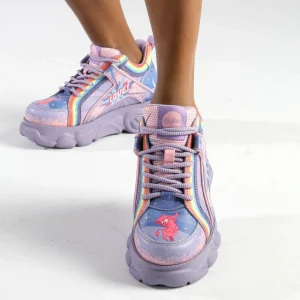 Women BUFFALO Vegan Shoes^Cld Corin Graffiti Sneakers Low Vegan