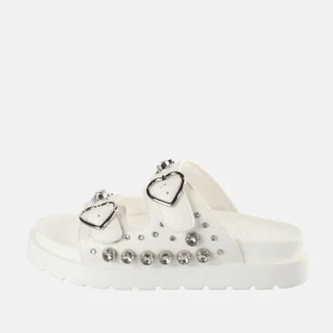 Women BUFFALO Vegan Shoes^Eve Heart Platform Slide Vegan