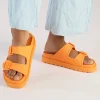 Women BUFFALO Vegan Shoes^Eve Sol Platform Slide Vegan