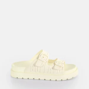 Women BUFFALO Vegan Shoes^Eve Sol Platform Slide Vegan