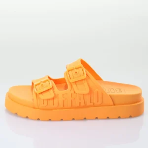 Women BUFFALO Vegan Shoes^Eve Sol Platform Slide Vegan