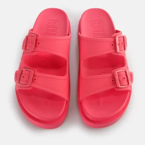 Women BUFFALO Vegan Shoes^Eve Sol Platform Slide Vegan