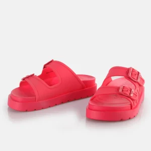 Women BUFFALO Vegan Shoes^Eve Sol Platform Slide Vegan