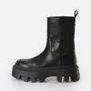 Women BUFFALO Ankle Boots^Flora Chelsea Hi Boot Vegan