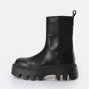 Women BUFFALO Ankle Boots^Flora Chelsea Hi Boot Vegan