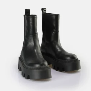 Women BUFFALO Ankle Boots^Flora Chelsea Hi Boot Vegan