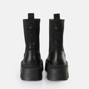 Women BUFFALO Ankle Boots^Flora Chelsea Hi Boot Vegan