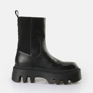 Women BUFFALO Ankle Boots^Flora Chelsea Hi Boot Vegan