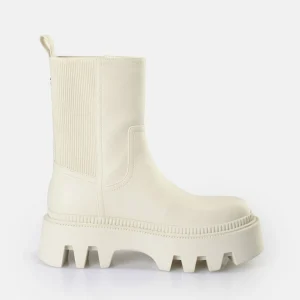 Women BUFFALO Ankle Boots^Flora Chelsea Hi Boot Vegan