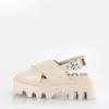 Women BUFFALO Vegan Shoes^Flora Cross Platform Sandals Vegan
