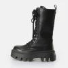 Women BUFFALO Vegan Shoes^Flora Laceup Hi Boot Vegan